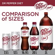 Diet Dr Pepper Soda 12 fl oz Cans 36 Pack