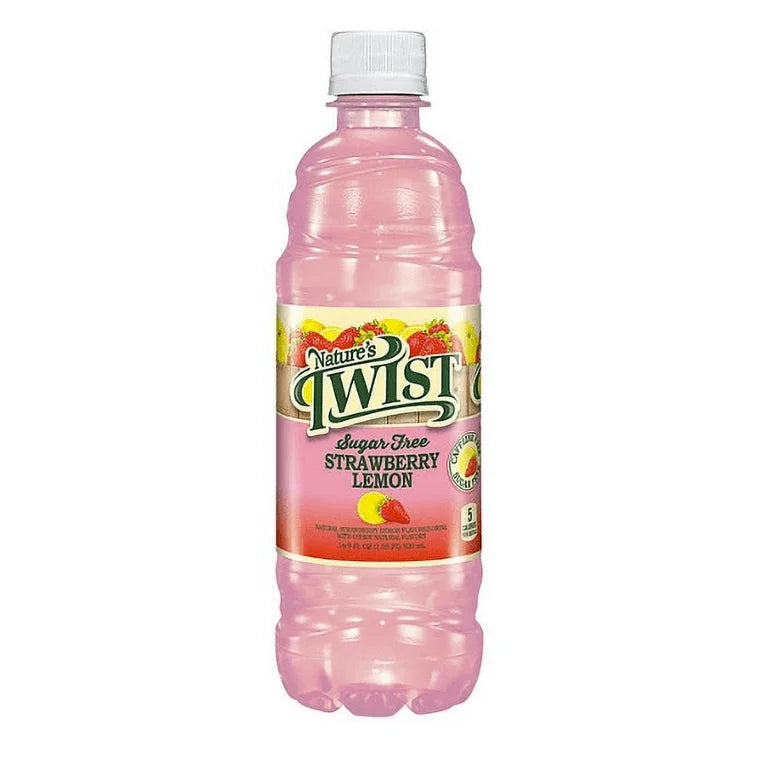 Nature’s Twist Sugar-Free Strawberry Lemon Drink 16.9 fl oz 24 Pack