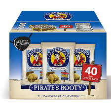 Pirate’s Booty Aged White Cheddar Snack Puffs 0.5 oz 40 Pack