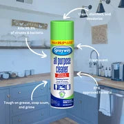 Sprayway All Purpose Cleaner, 19 oz Cans, 6 Pack – Professional Strength Multi-Surface Spray