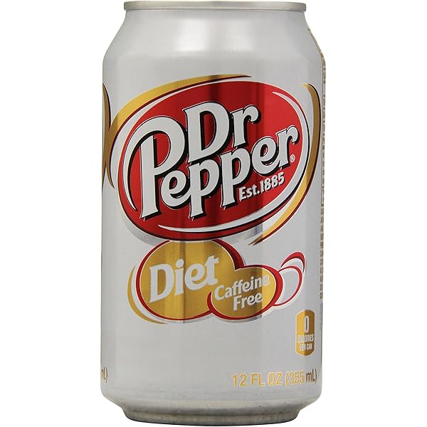 Diet Dr Pepper Soda 12 fl oz Cans 36 Pack