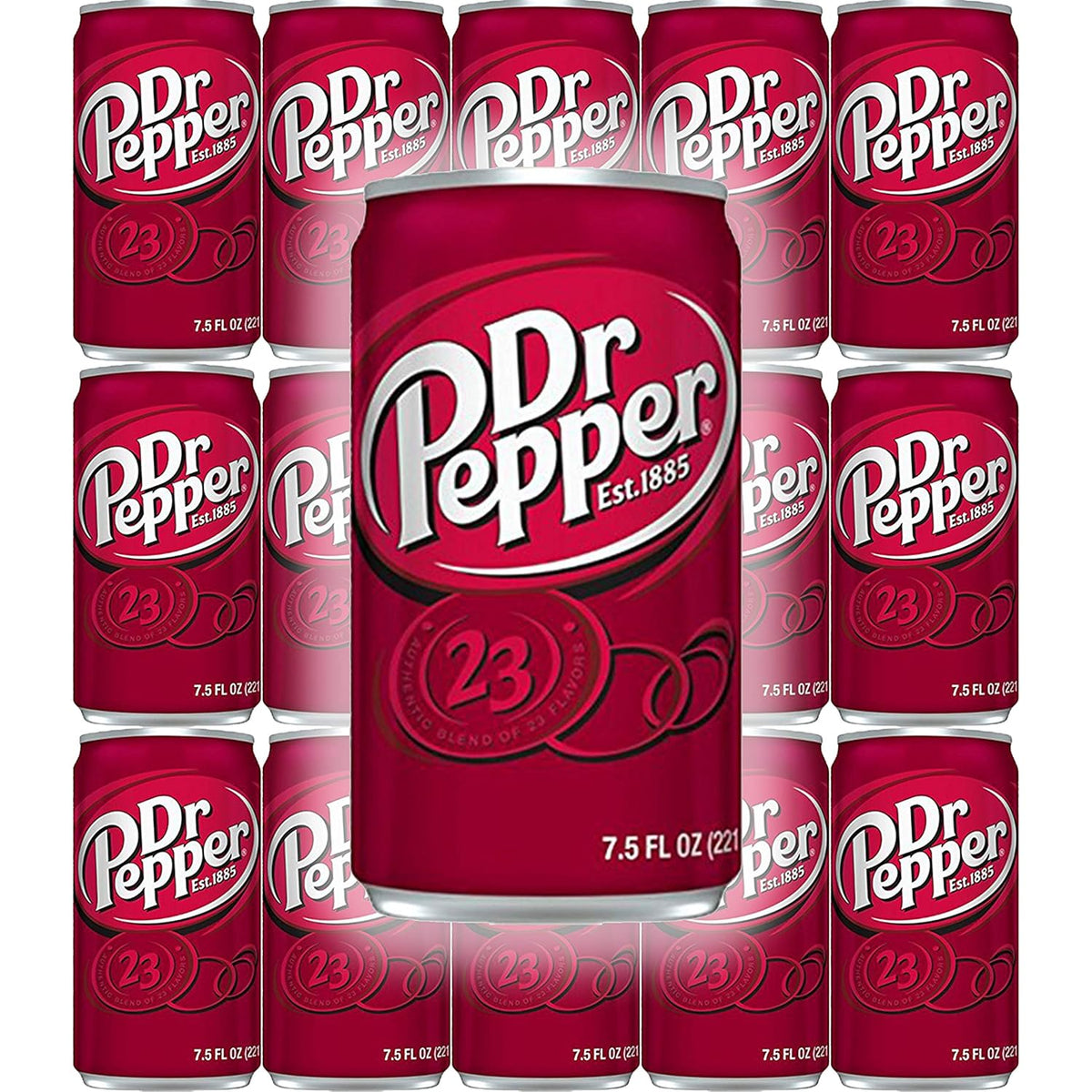 Dr Pepper Mini Soda Cans 7.5 fl oz 30 Pack