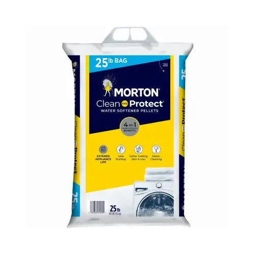 Morton Salt Water Softener Clean and Protect® Pellets, 25 lb Bag – Advanced Softening Pellets