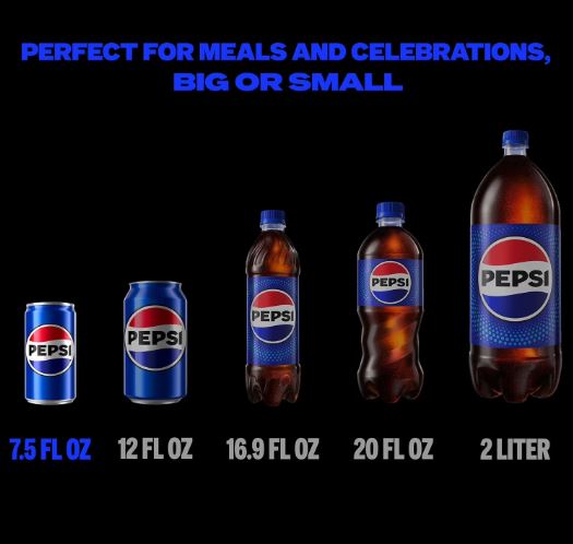 Pepsi Cola Mini Soda Cans, 7.5 fl oz, 30-Pack – Classic Carbonated Soft Drink