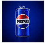 Pepsi can with a blue background