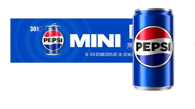 Pepsi Cola Mini Soda Cans 7.5 fl oz 30 Pack